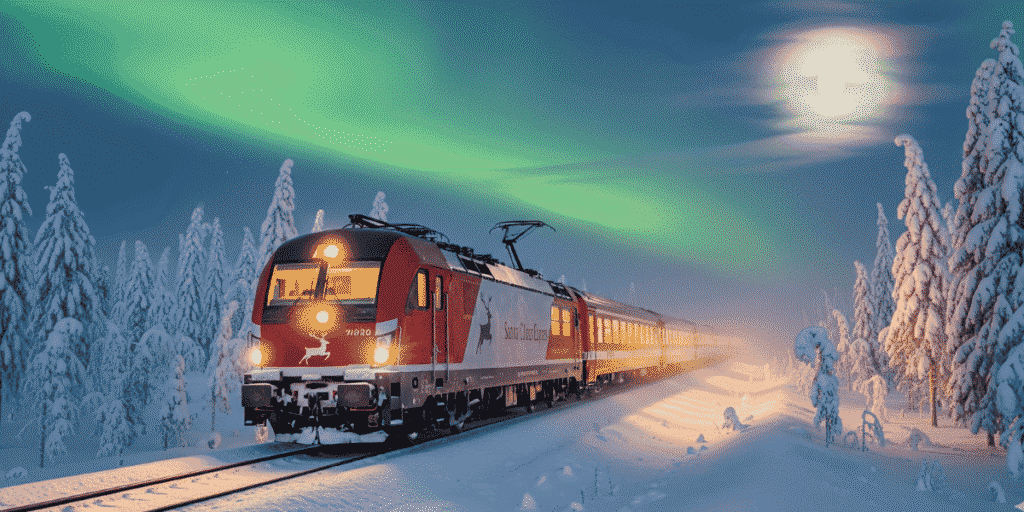 Lapponia, Finlandia, Santa Claus Express, Rovaniemi, Aurora Boreale, viaggio low cost, treno notturno, viaggi Lapponia